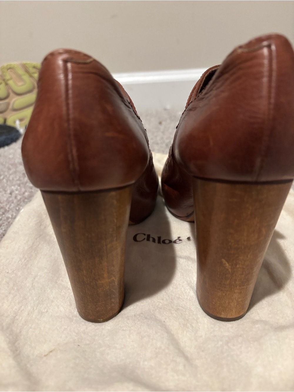 Chloe vintage Silverado platform booties - Picture 5 of 6